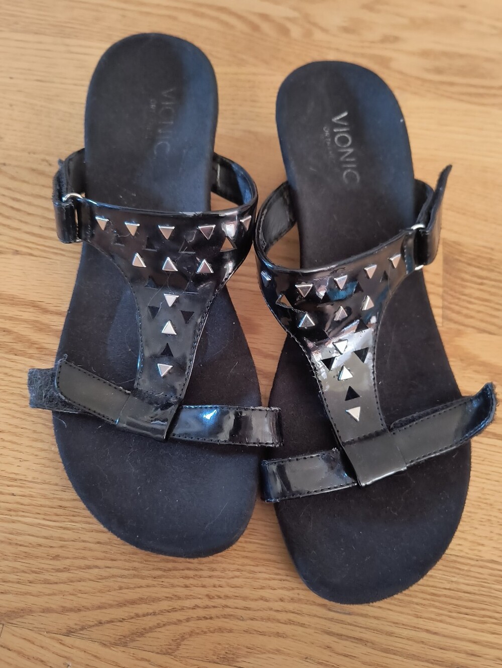 Vionic Maggie Black Heeled Sandal Size 9